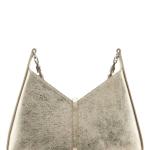 GIVENCHY SMALL CUT OUT BAG IN LAMINATED LEATHER WITH CHAIN DUSTY GOLD en STOCK