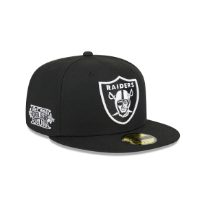 GORRA NEW ERA CAP LAS VEGAS RAIDERS NFL SIDEPATCH 59FIFTY CERRADA NEGRA en STOCK