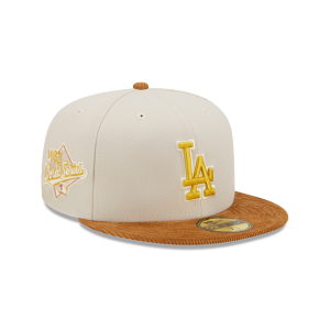 GORRA NEW ERA CAP LOS ANGELES DODGERS MLB CORDUROY VISOR 59FIFTY CERRADA en STOCK