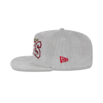 GORRA NEW ERA CAP SAN FRANCISCO 49ERS NFL GOLFER GRAY CORDUROY SNAPBACK en STOCK