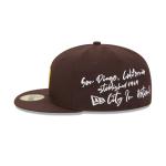 GORRA NEW ERA CAP SAN DIEGO PADRES MLB TEAM VERBIAGE 59FIFTY CERRADA en STOCK