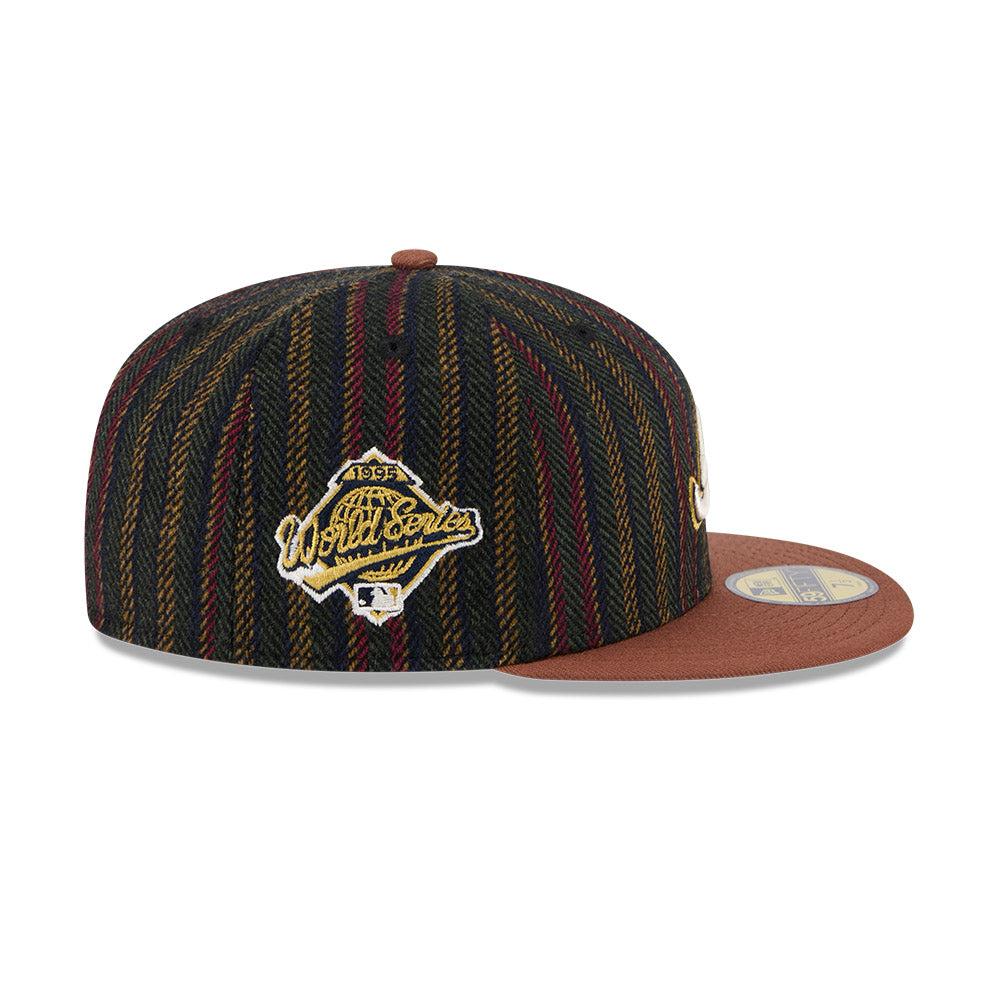 GORRA NEW ERA CAP ATLANTA BRAVES MLB VINTAGE HERRINGBONE 59FIFTY CERRADA en STOCK