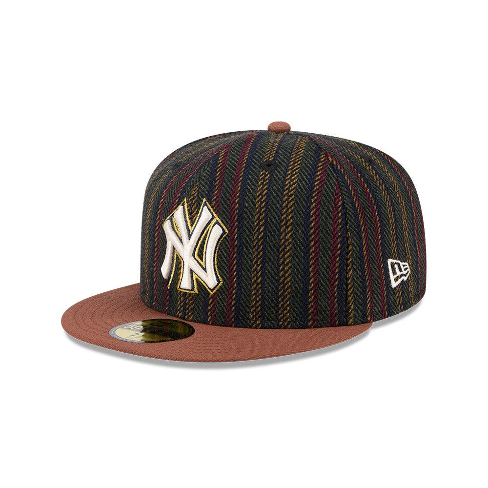 GORRA NEW ERA CAP NEW YORK YANKEES MLB VINTAGE HERRINGBONE 59FIFTY CERRADA en STOCK