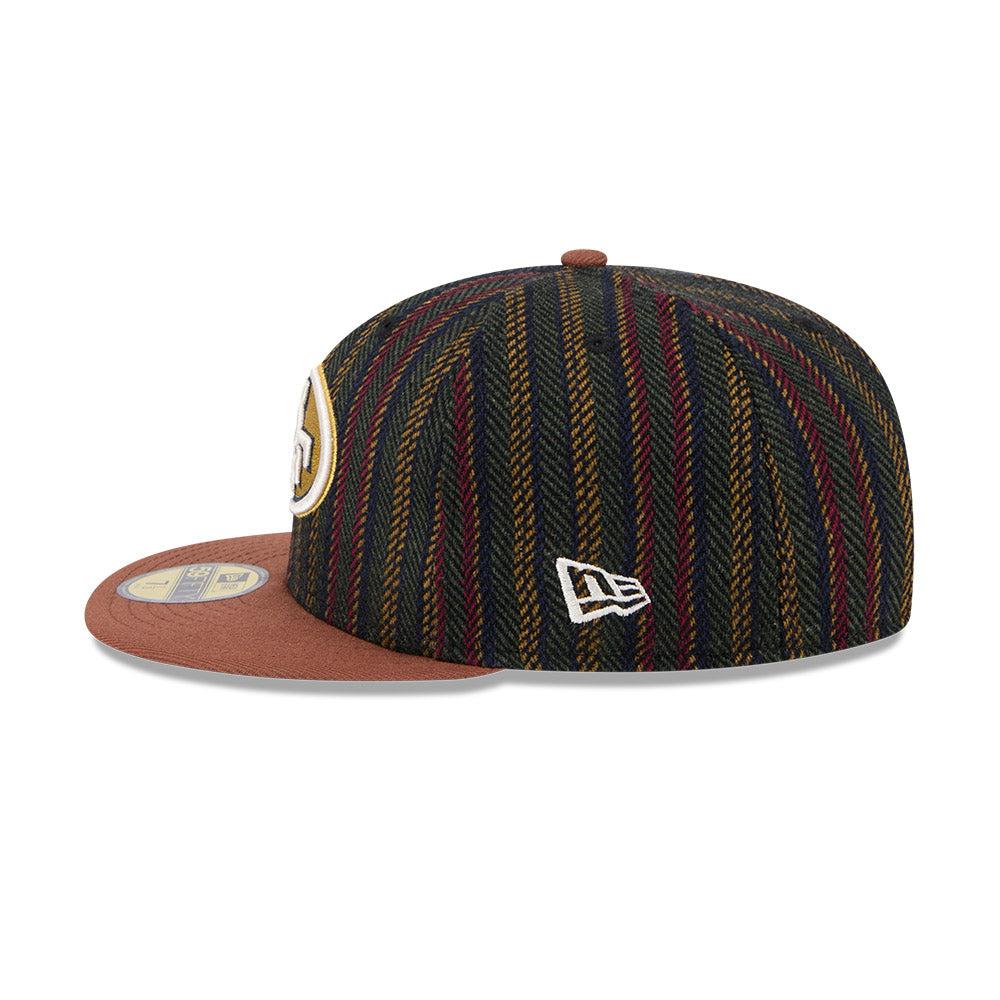 GORRA NEW ERA CAP SAN FRANCISCO 49ERS NFL VINTAGE HERRINGBONE 59FIFTY CERRADA en STOCK
