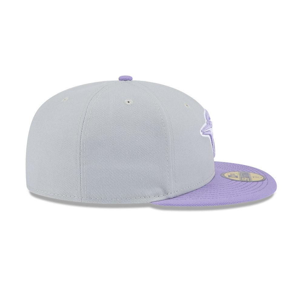 GORRA NEW ERA CAP TORONTO BLUE JAYS PURPLE LOGO MLB COLOR PACK 59FIFTY CERRADA en STOCK