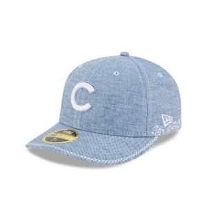 GORRA NEW ERA CAP CHICAGO CUBS MLB HAND STITCHED CHAMBRAY 59FIFTY LP CERRADA en STOCK