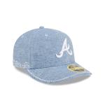 GORRA NEW ERA CAP ATLANTA BRAVES MLB HAND STITCHED CHAMBRAY 59FIFTY LP CERRADA en STOCK