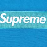 SUPREME HOODIE BOX LOGO BLUE CREW NECK SUDADERA