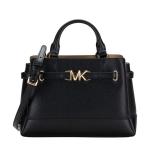 BOLSA MICHAEL KORS REED SMALL TWO-TONE PEBBLED LEATHER BELTED SATCHEL en STOCK