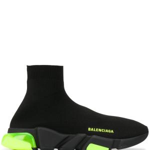 SNEAKERS TENIS BALENCIAGA SPEED TRAINER BLACK FLUE en STOCK