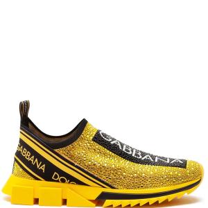 SNEAKERS TENIS DOLCE AND GABANNA SORRENTO DIAMONDS YELLOW en STOCK