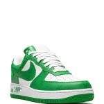 SNEAKERS TENIS LOUIS VUITTON NIKE AIR FORCE 1 BAJO POR VIRGIL ABLOH BLANCO VERDE en STOCK