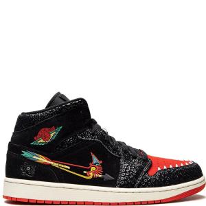 SNEAKERS TENIS NIKE JORDAN 1 MID DIA DE MUERTOS en STOCK