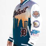 CHAMARRA OIT TIGERS REMIX VARSITY JKT BLACK WHITE en STOCK