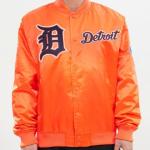 CHAMARRA OIT TIGERS CHEST HIT LOGO SATIN JACKET MIDNIGHT NAVY en STOCK