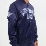 CHAMARRA YORK YANKEES MURDERERS ROW BIG LOGO SATIN JACKET MIDNIGHT NAVY en STOCK