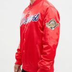 CHAMARRA NTA BRAVES BIG LOGO WORLD SERIES SATIN JACKET RED en STOCK