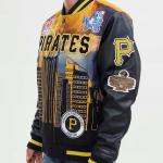 CHAMARRA SBURGH PIRATES REMIX VARSITY JKT BLACK YELLOW en STOCK