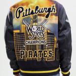 CHAMARRA SBURGH PIRATES REMIX VARSITY JKT BLACK YELLOW en STOCK
