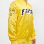 CHAMARRA SBURGH PIRATES WORDMARK SATIN JACKET YELLOW en STOCK