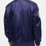 CHAMARRA AUKEE BREWERS WORDMARK SATIN JACKET MIDNIGHT NAVY en STOCK