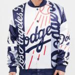 CHAMARRA ANGELES DODGERS MASH UP SATIN JACKET MIDNIGHT NAVY en STOCK