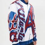CHAMARRA NTA BRAVES MASH UP SATIN JACKET MIDNIGHT NAVY en STOCK