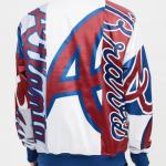 CHAMARRA NTA BRAVES MASH UP SATIN JACKET MIDNIGHT NAVY en STOCK