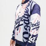CHAMARRA ANGELES DODGERS MASH UP SATIN JACKET MIDNIGHT NAVY en STOCK