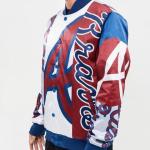 CHAMARRA NTA BRAVES MASH UP SATIN JACKET MIDNIGHT NAVY en STOCK