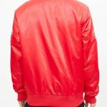 CHAMARRA NTA BRAVES CHEST HIT LOGO SATIN JACKET RED en STOCK