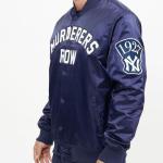 CHAMARRA YORK YANKEES MURDERERS ROW WORDMARK SATIN JACKET MIDNIGHT NAVY WHITE en STOCK