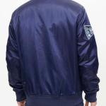 CHAMARRA YORK YANKEES MURDERERS ROW WORDMARK SATIN JACKET MIDNIGHT NAVY WHITE en STOCK