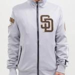 CHAMARRA DIEGO PADRES CLASSIC DK TRACK JACKET GRAY en STOCK