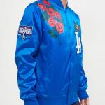CHAMARRA ANGELES DODGERS ROSE SATIN JACKET DOGERS BLUE en STOCK