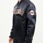 CHAMARRA FRANCISCO GIANTS WORDMARK SATIN JACKET BLACK en STOCK
