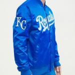 CHAMARRA AS CITY ROYALS WORDMARK SATIN JACKET ROYAL BLUE en STOCK