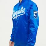 CHAMARRA AS CITY ROYALS WORDMARK SATIN JACKET ROYAL BLUE en STOCK