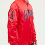 CHAMARRA ANGELES ANGELS WORDMARK SATIN JACKET RED en STOCK