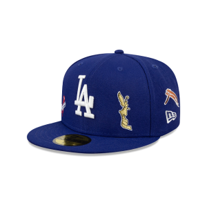 GORRA NEW ERA CAP LOS ANGELES DODGERS MLB CITY ELEMENTS 59FIFTY CERRADA en STOCK