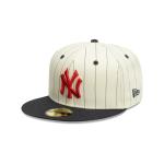 GORRA NEW ERA CAP NEW YORK YANKEES MLB STRIPE 59FIFTY CERRADA BLANCA en STOCK