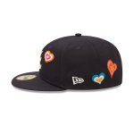 GORRA NEW ERA CAP ATLANTA BRAVES MLB CHAIN STITCH HEART 59FIFTY CERRADA en STOCK