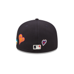 GORRA NEW ERA CAP ATLANTA BRAVES MLB CHAIN STITCH HEART 59FIFTY CERRADA en STOCK