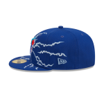 GORRA NEW ERA CAP TORONTO BLUE JAYS MLB ELECTRIFY 59FIFTY CERRADA en STOCK