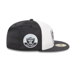 GORRA NEW ERA CAP LAS VEGAS RAIDERS NFL SATIN 59FIFTY CERRADA en STOCK
