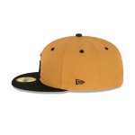 GORRA NEW ERA CAP LOS ANGELES DODGERS MLB WHEAT BLACK 59FIFTY CERRADA en STOCK