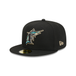 GORRA NEW ERA CAP FLORIDA MARLINS MLB SIDEPATCH LAUREL 59FIFTY CERRADA en STOCK
