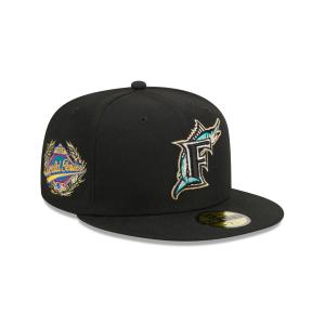 GORRA NEW ERA CAP FLORIDA MARLINS MLB SIDEPATCH LAUREL 59FIFTY CERRADA en STOCK
