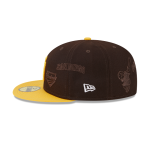 GORRA NEW ERA CAP SAN DIEGO PADRES MLB MULTI LOGO 59FIFTY CERRADA en STOCK