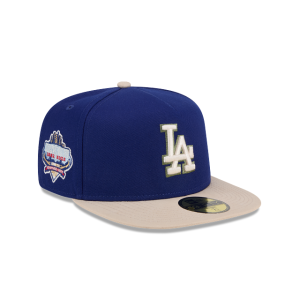 GORRA NEW ERA CAP LOS ANGELES DODGERS MLB CANVAS 59FIFTY AF CERRADA en STOCK